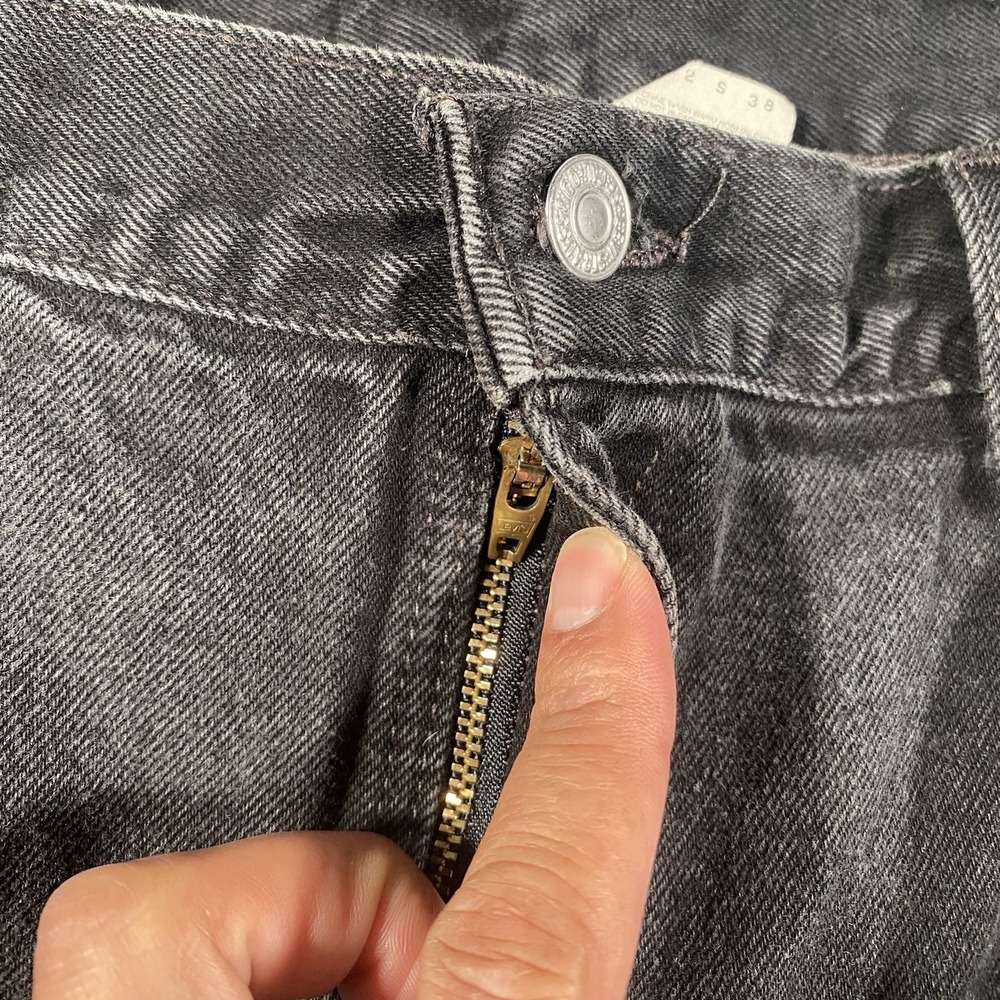 Vintage 90s Levis 505 Bermuda Cut Off Jean Shorts Mens Size 40 Faded Jorts - Picture 4 of 10